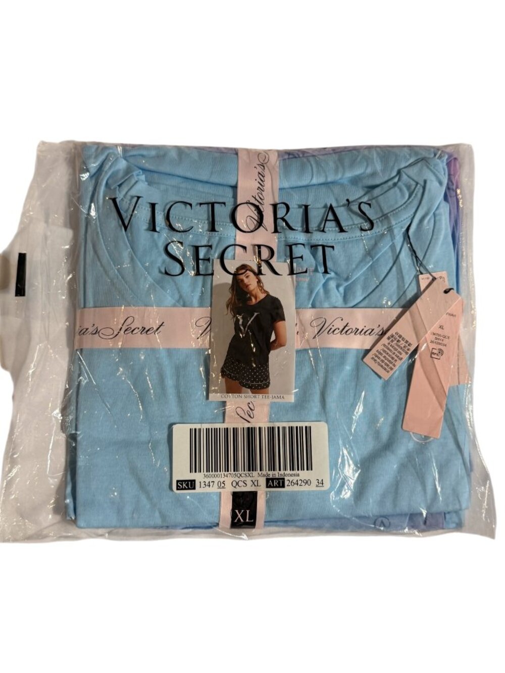 NWT, Unopened, Original Packaging, Victoria's Secret Blue/Purple pajama short se